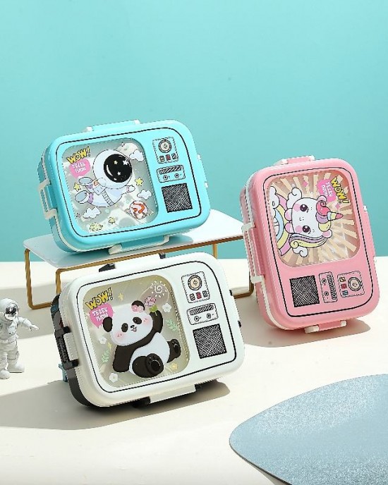 Free Design Wholesales 1270ml+70ml PP Plastic Cute Cartoon Design Kids Lunch Box With Cutlery School Bento Box For Customized Free Design Wholesales 1270ml+70ml PP Plastic Cute Cartoon Design Kids Lunch Box With Cutlery School Bento Box For Customized