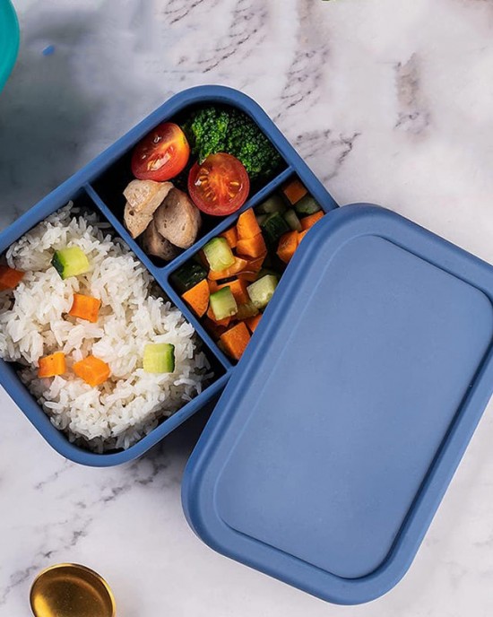 Unbreakable Dishwasher Freezer Safe Leakproof Snack Box Lunch Container Silicone Bento Lunch Box for Kids Toddlers Adults Unbreakable Dishwasher Freezer Safe Leakproof Snack Box Lunch Container Silicone Bento Lunch Box for Kids Toddlers Adults