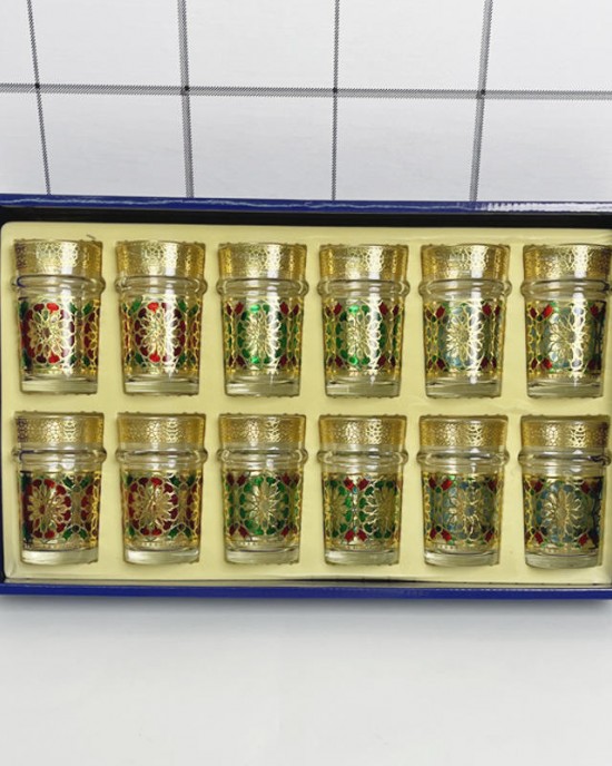 In Stock Moroccan Tea Coffee Mug Set High Quality Glass With New Bronzing Design Bohemian Style Direct From the Middle East In Stock Moroccan Tea Coffee Mug Set High Quality Glass With New Bronzing Design Bohemian Style Direct From the Middle East