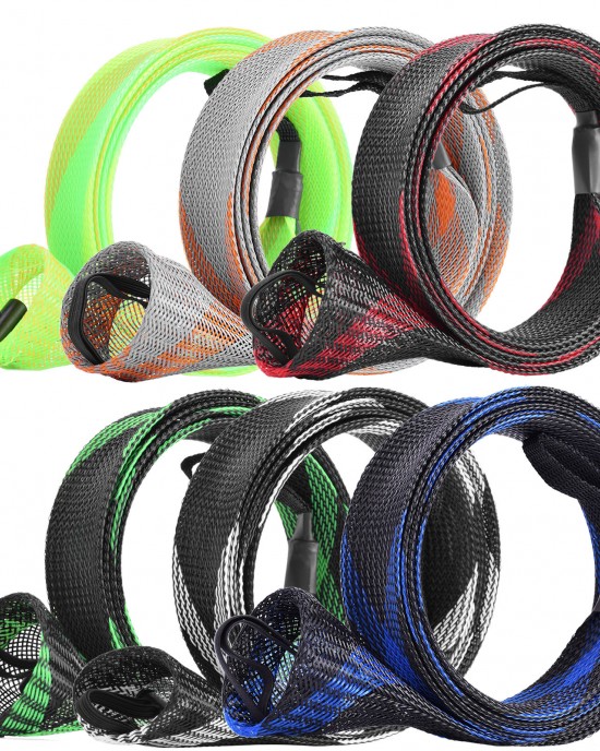 Multi-colored Fishing Spinning Rod Socks Braided Mesh Rod Sleeve Cover Protector Pole Fit Fishing Accessories Multi-colored Fishing Spinning Rod Socks Braided Mesh Rod Sleeve Cover Protector Pole Fit Fishing Accessories