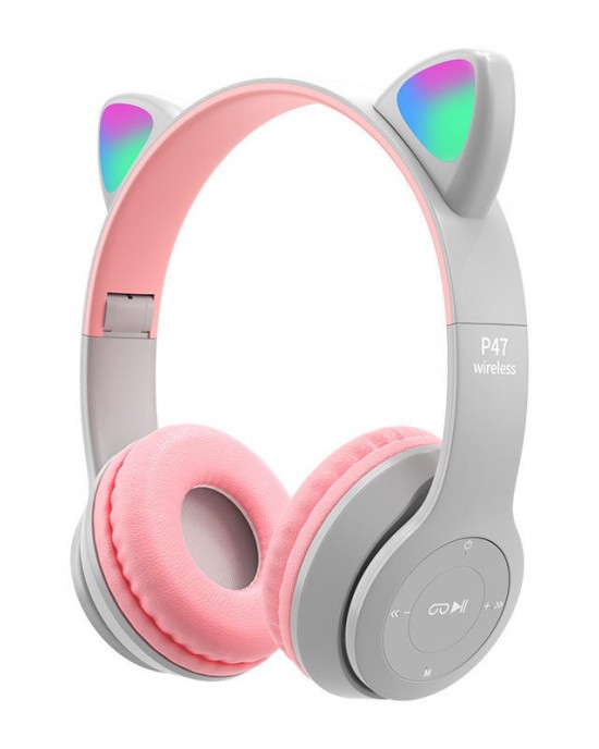 Wholesale P9 Wireless Headphones BT Foldable Auriculares Earphones P47m Earphones P47 Headphone Cat Ears Headset Wholesale P9 Wireless Headphones BT Foldable Auriculares Earphones P47m Earphones P47 Headphone Cat Ears Headset