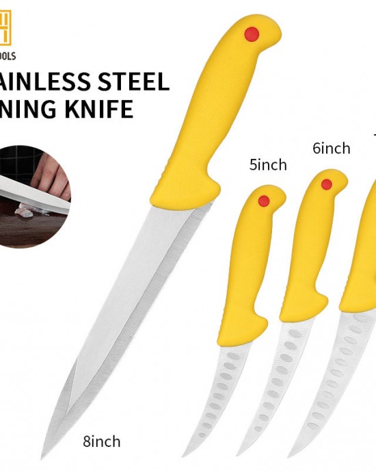High Quality Stainless Steel Fillet Knife Set for Professional Fishermen 4 Piece Stainless Steel Fishing Knife Set High Quality Stainless Steel Fillet Knife Set for Professional Fishermen 4 Piece Stainless Steel Fishing Knife Set