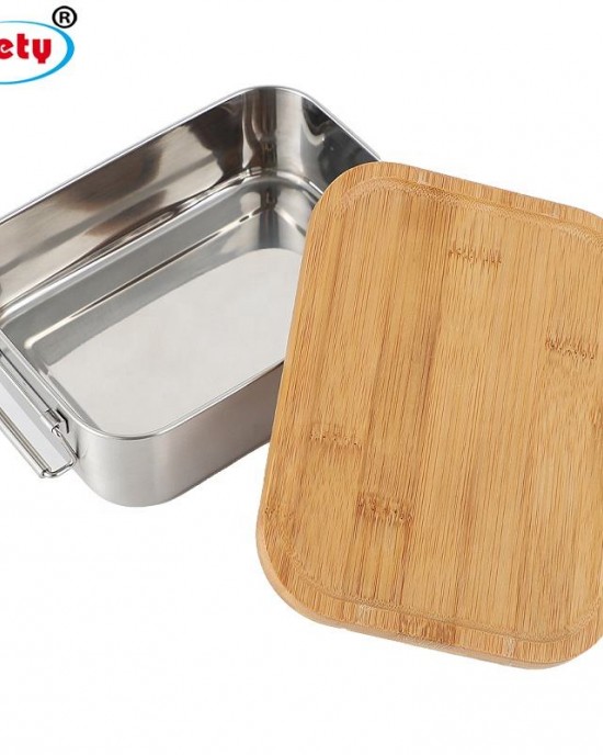 High Quality 1200ML Food Grade SUS304 Food Container Tiffin Box Bento Stainless Steel Lunch Box With Bamboo Lid High Quality 1200ML Food Grade SUS304 Food Container Tiffin Box Bento Stainless Steel Lunch Box With Bamboo Lid