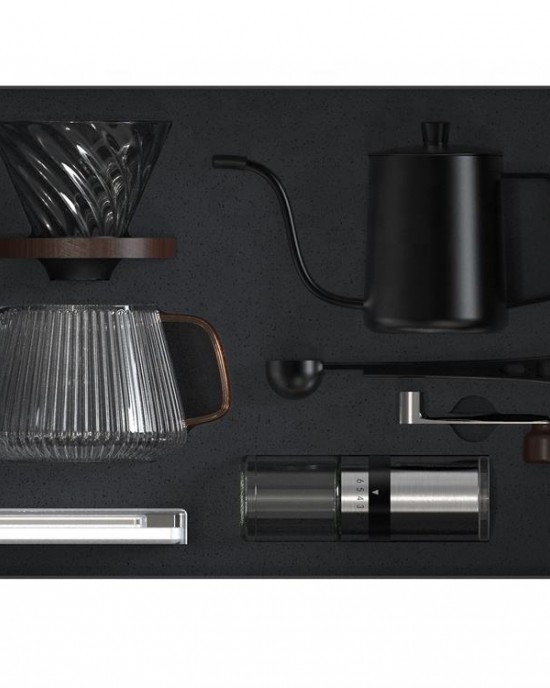 Premium Box Outdoor Travel Drip Coffee Coffee Set Gifts Set With Manual Coffee Grinder Filter Kettle Pot Scale Spoon Premium Box Outdoor Travel Drip Coffee Coffee Set Gifts Set With Manual Coffee Grinder Filter Kettle Pot Scale Spoon