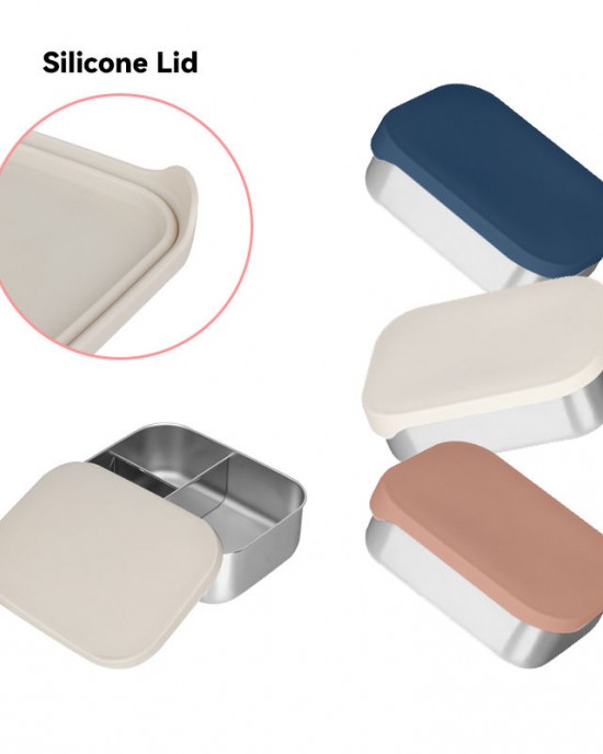 New Arrival BPA-Free Stainless Steel Lunch Box Korea Silicone Lid Eco-Friendly Children's Dishwasher Bento Box Storage New Arrival BPA-Free Stainless Steel Lunch Box Korea Silicone Lid Eco-Friendly Children's Dishwasher Bento Box Storage