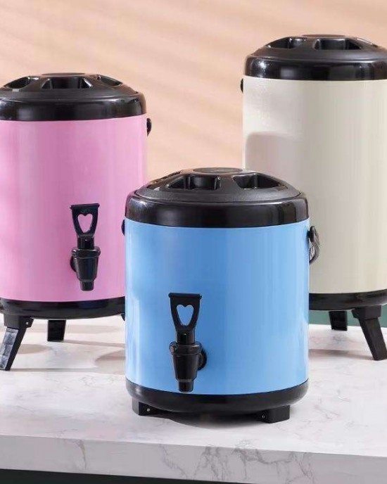 Customization Stainless Steel Thermos Bucket Keep Warm Insulation Barrel Pot Milk Tea Bucket With Faucet Customization Stainless Steel Thermos Bucket Keep Warm Insulation Barrel Pot Milk Tea Bucket With Faucet